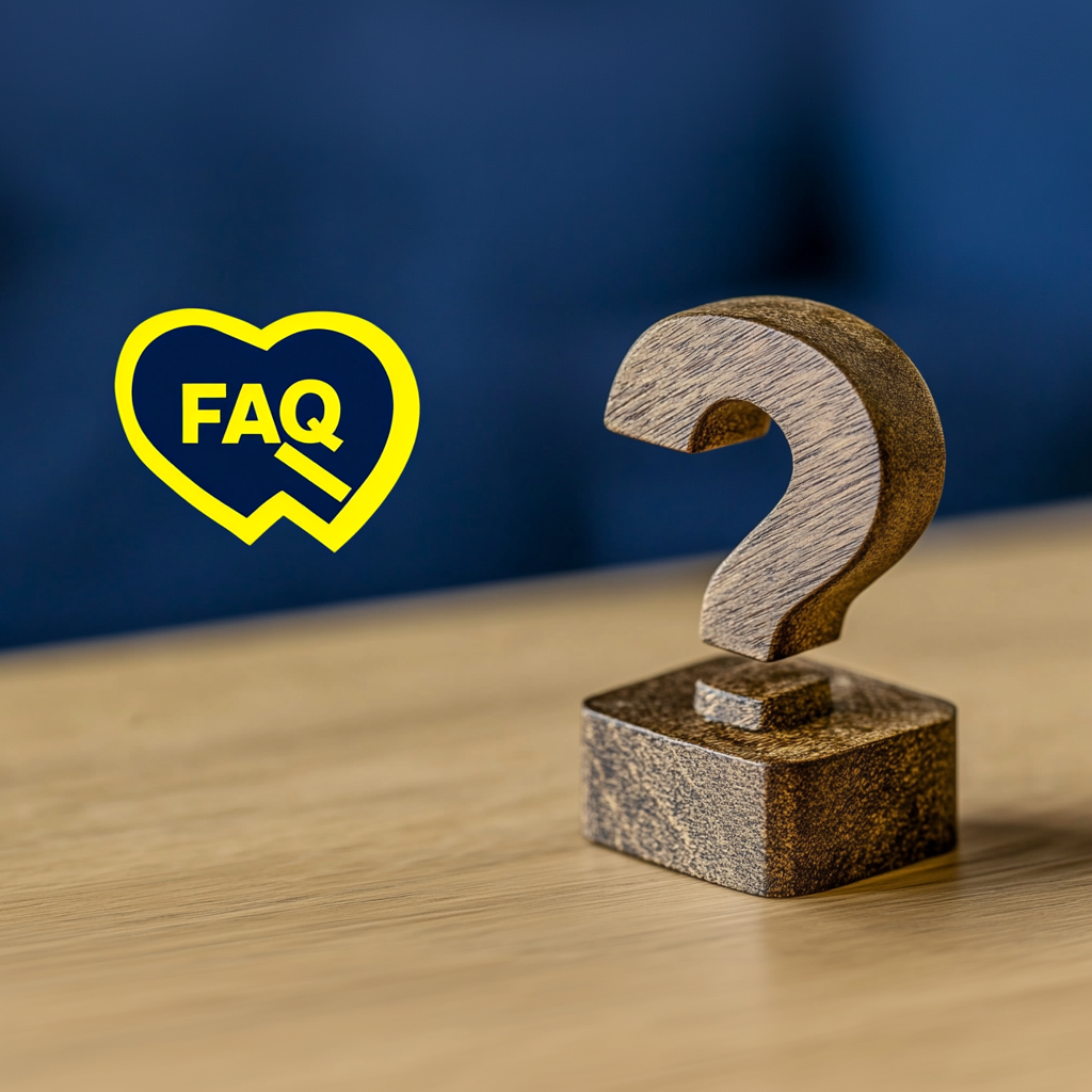 Symbol FAQ mit Fragezeichen